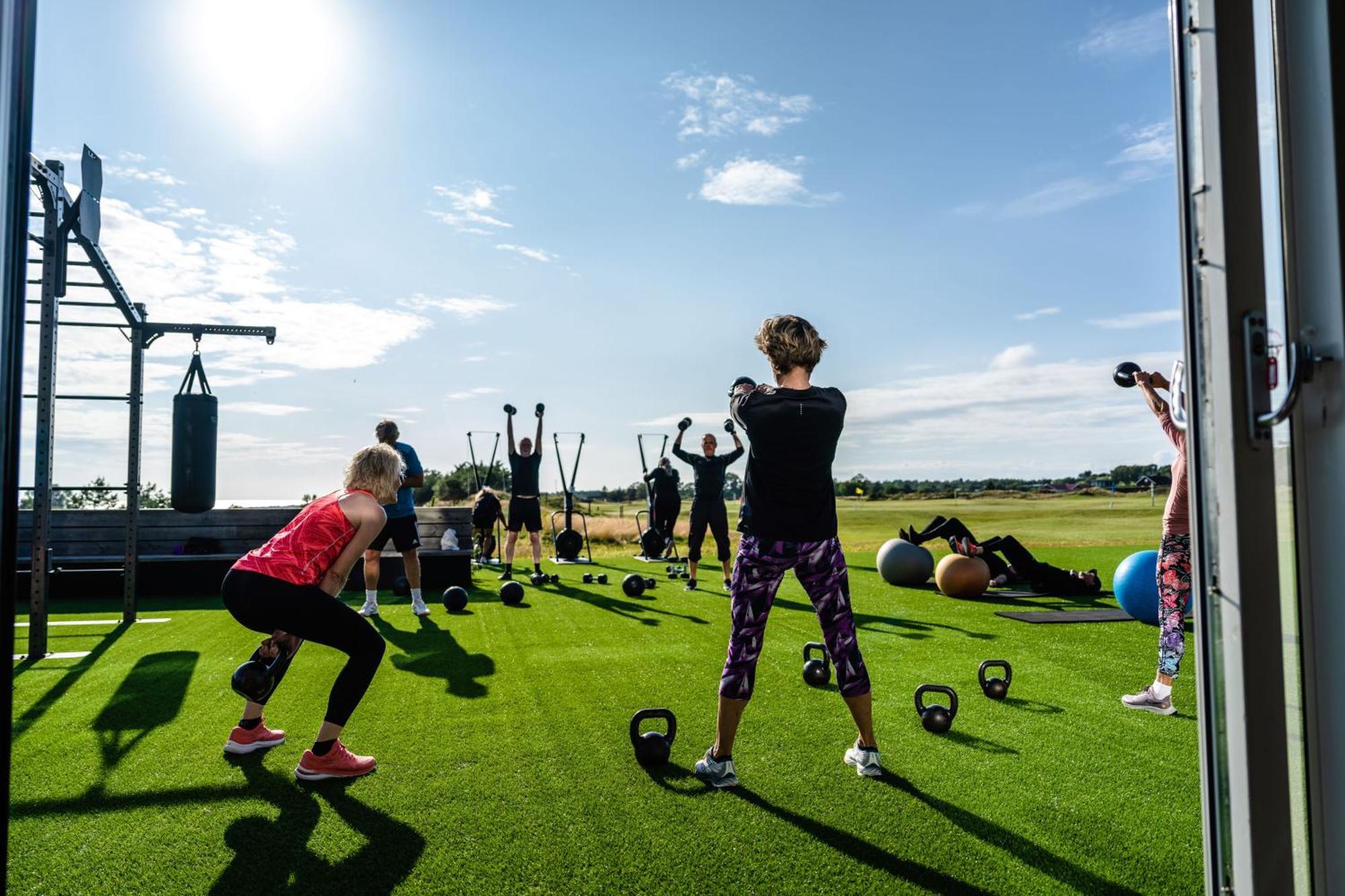 Halmstad Golfarena Stugor Extérieur photo
